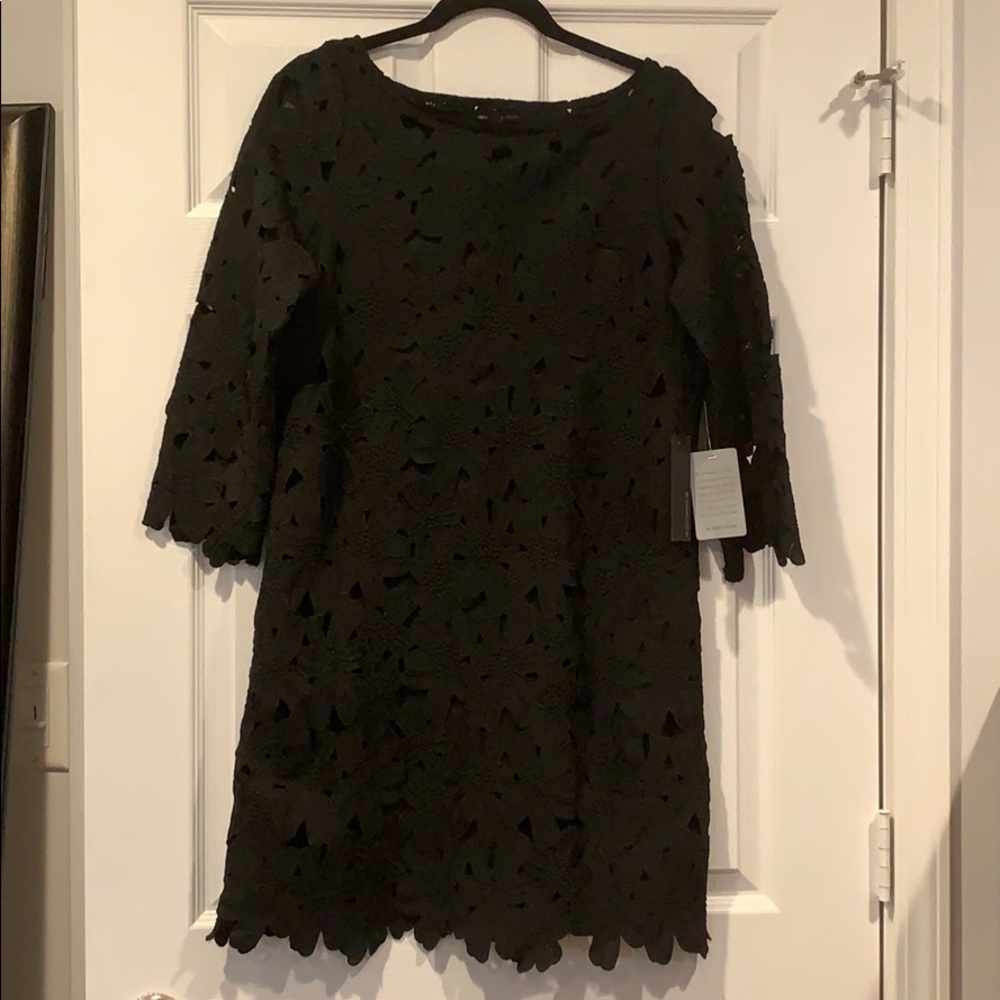Nordstrom felicity and coco black floral dress